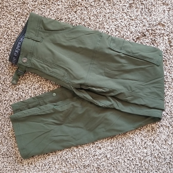 Prana Pants Prana Olive Green Cargo Hiking Pants Poshmark